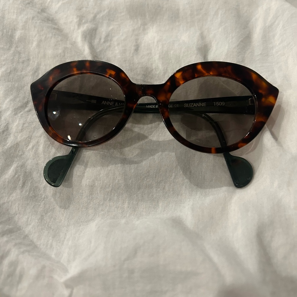 Anne Et Valentin Suzanne Tortoise Shell Sunglasses - image 1